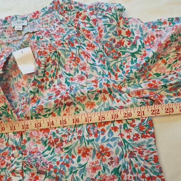 J Crew Linen Blend Top - Picture 9 of 13